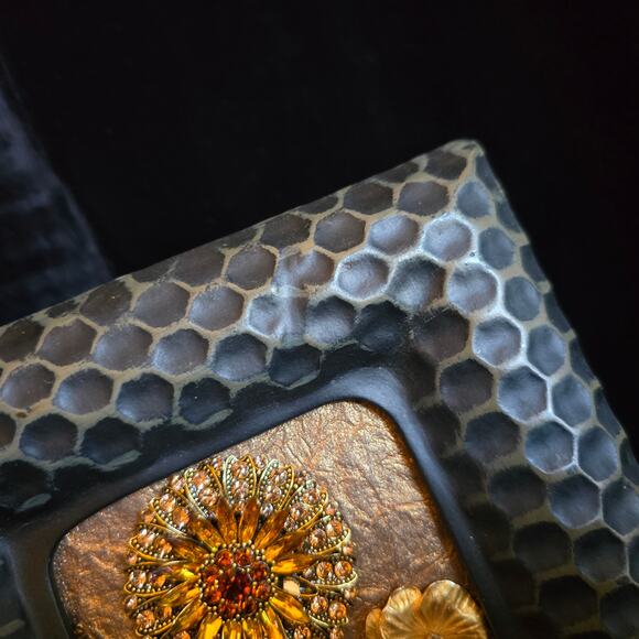 Handmade Framed Jewelry Art 8"W x 10"H - Picture 9 of 9